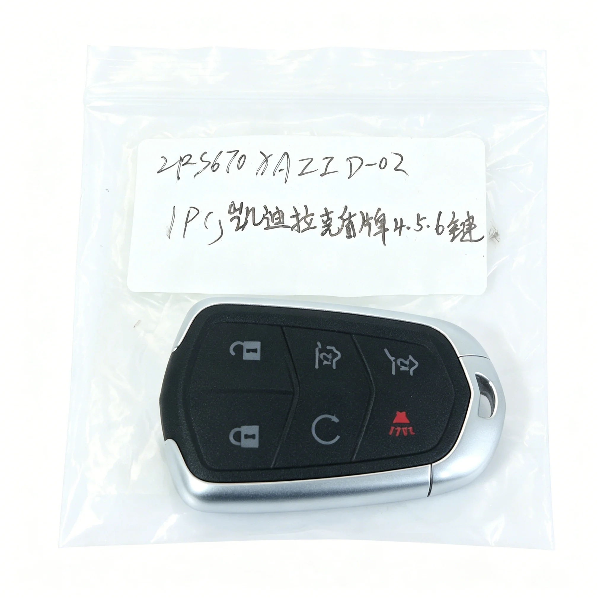 6 Buttons Shield Smart Remote Key Fob 315MHz ID46 Chip For Cadillac SUV Keyless Entry Proximity Car Key Replacement High Quality
