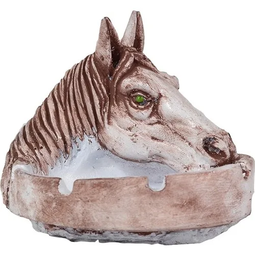 Flovart Horse Head Ashtray-White Coffee