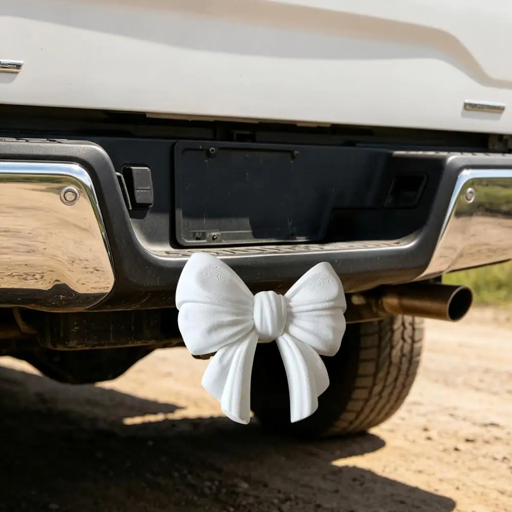 

Easy Install Trailer Cover Princess Bow Trailer Hitch Cover 3d Printed Towel Coupler Cap Decorative Dust Plug for Suv Truck