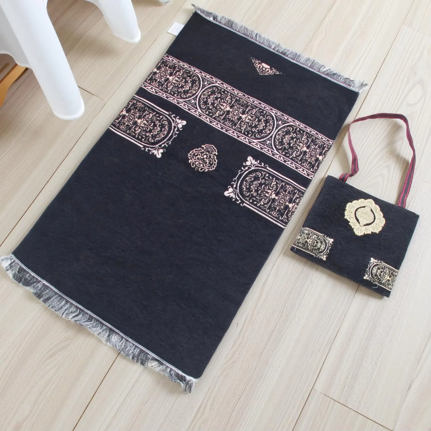 Outdoor Camping Rugs - 3 adet/1 takım Müslüman seccadesi boncuklu