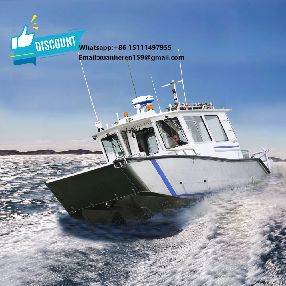 Kinocean Fishing Catamaran Boat Landing Craft Boat for Sale Top Hot Selling Aluminum Center Console Fishing Boat Tuna Fishing