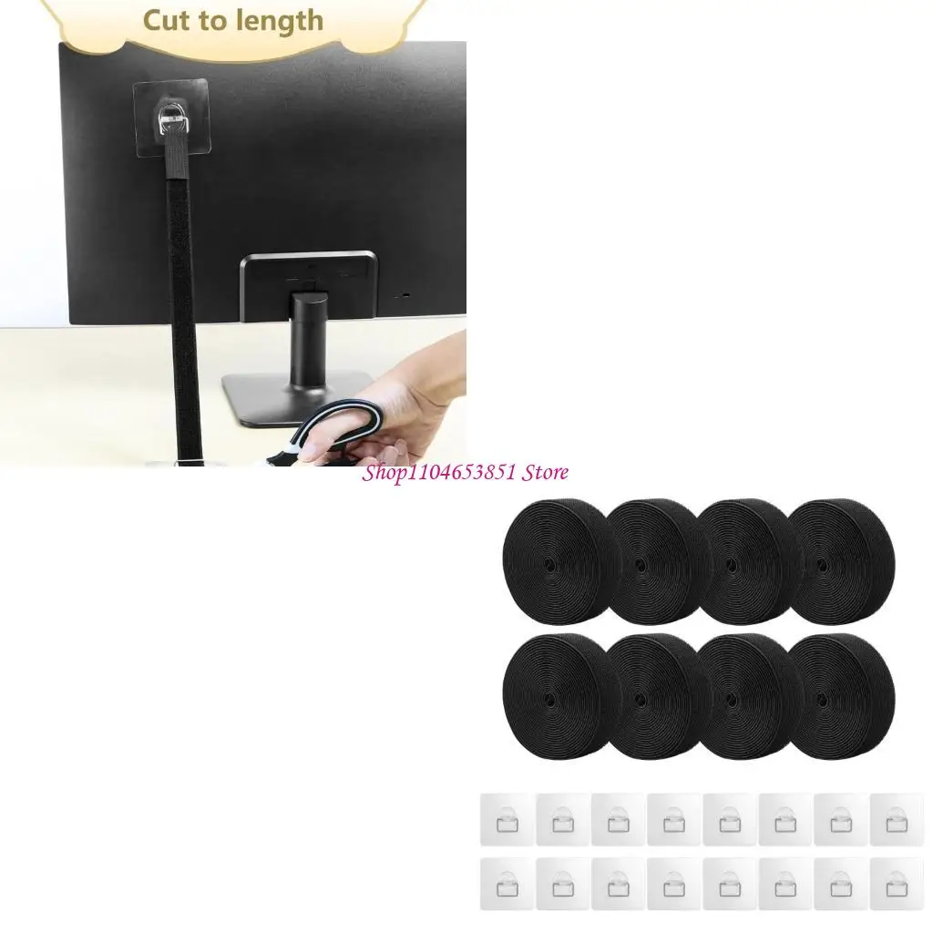 Display Equipment Securing Straps Safety Strap with Adhesive D-Rings Anchors and a Clean-and-Dry Mounting Surfaces Setups