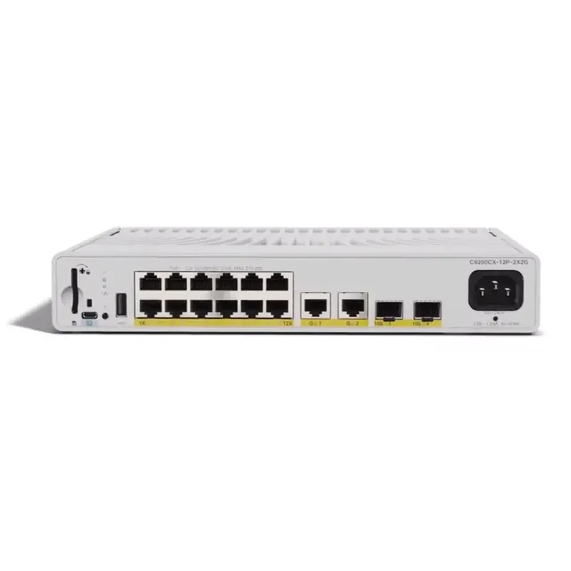 

C9200CX-12P-2X2G-E Серия C9200CX POE+ 12-портовые сетевые коммутаторы Essential Gigabit Enterprise