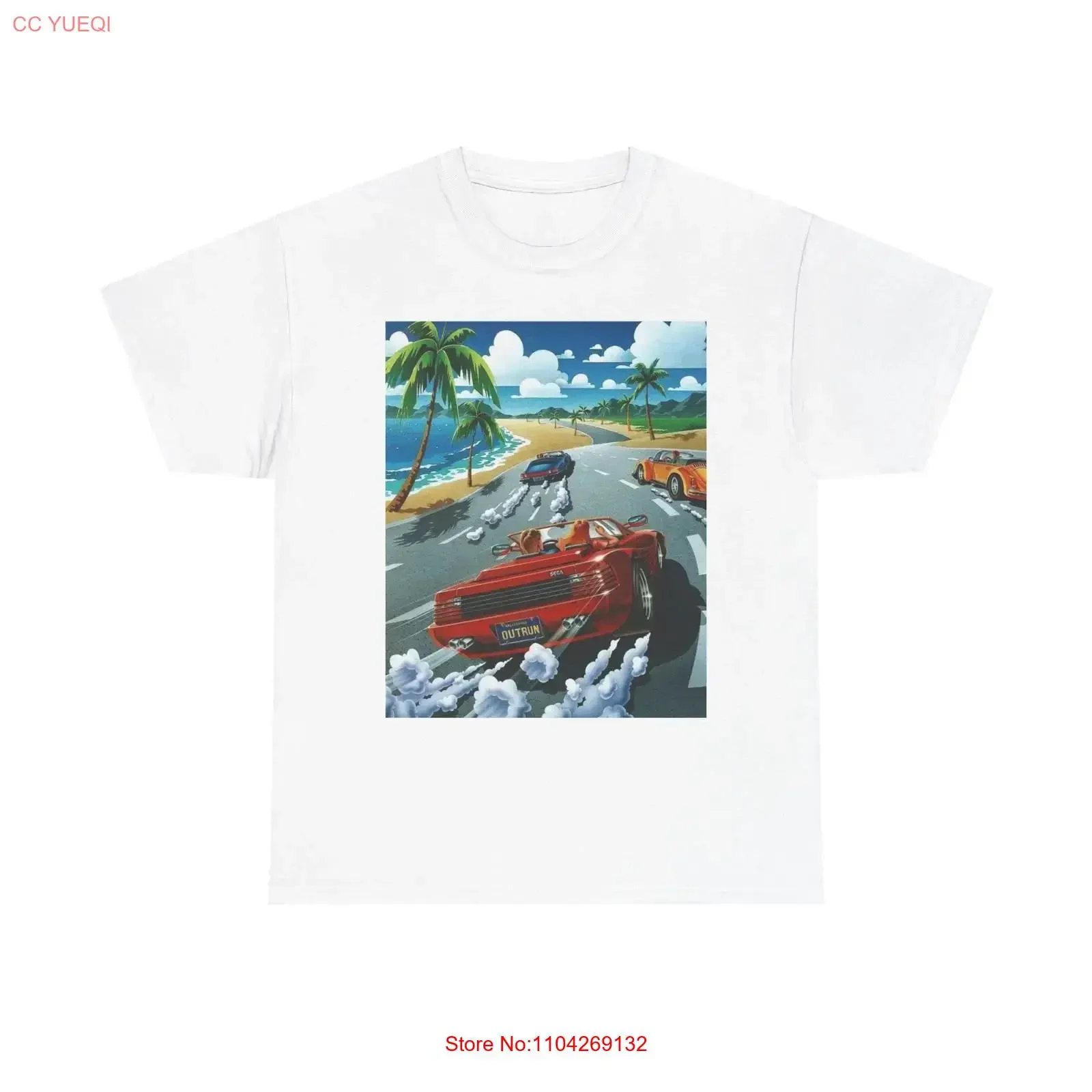 Outrun Vintage Gaming T Shirt Cotton Apparel New vintage Washed Stylish Comfortable Casual fashion Soft Stretched homme