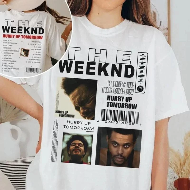 The Weeknd Album Hurry Up Tomorrow ShirtThe Weeknd Legend Tee Gift For Fan Summer Cotton Fashion Street Loose Top