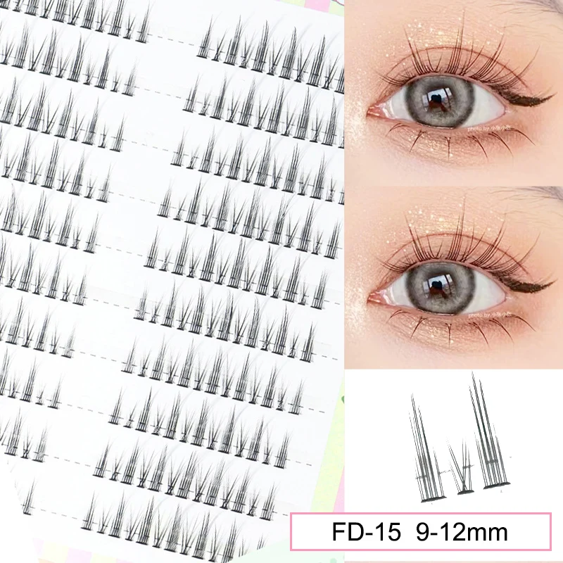 Brown Manga False Eyelashes, Natural Soft Large Capacity
