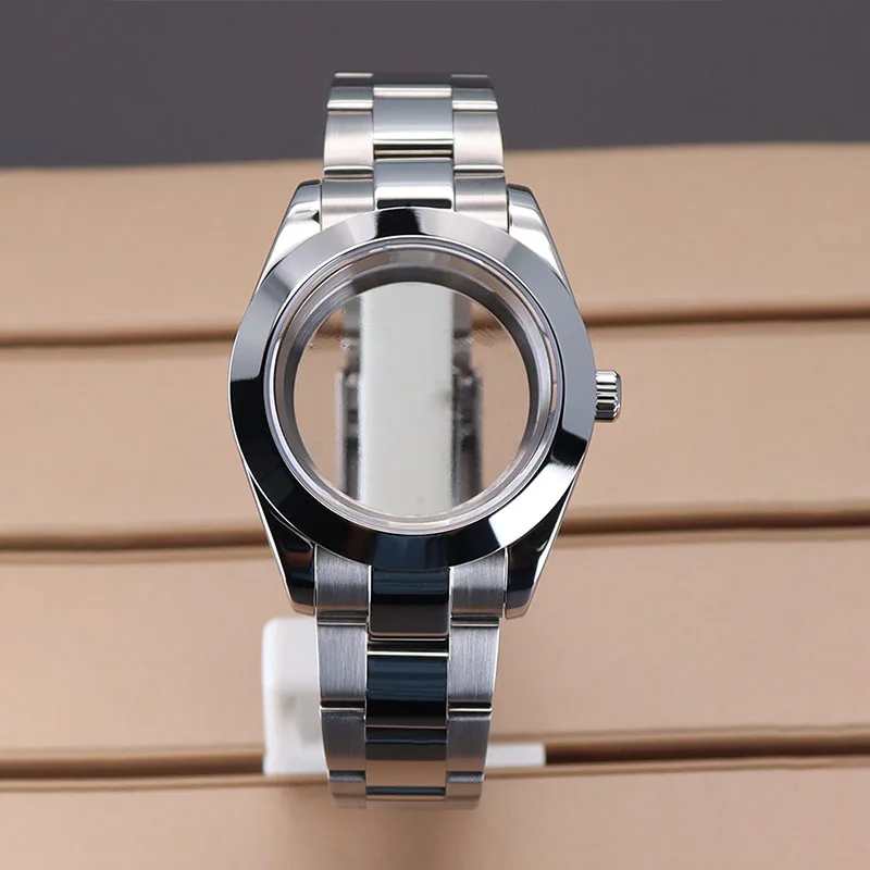 

39mm/36mm Luxury Watch Case Strap Sapphire Glass 10ATM For Air King NH35 NH36 NH38/34 4R36 Miyota 8215 8205 Movement 28.5mm Dial