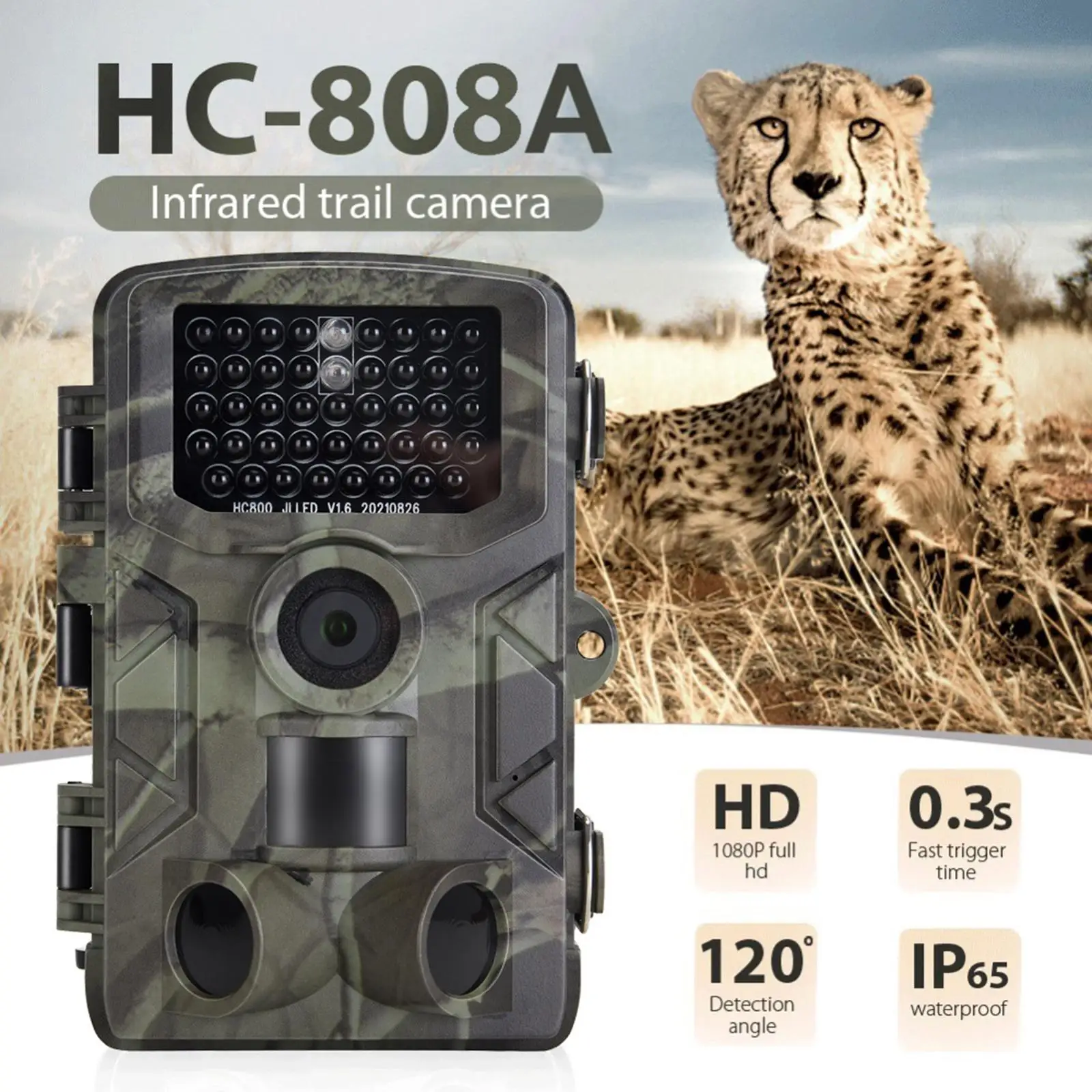 

Trail Camera 24MP 1080P Trap Photo Waterproof Wireless for Motion Monitoring