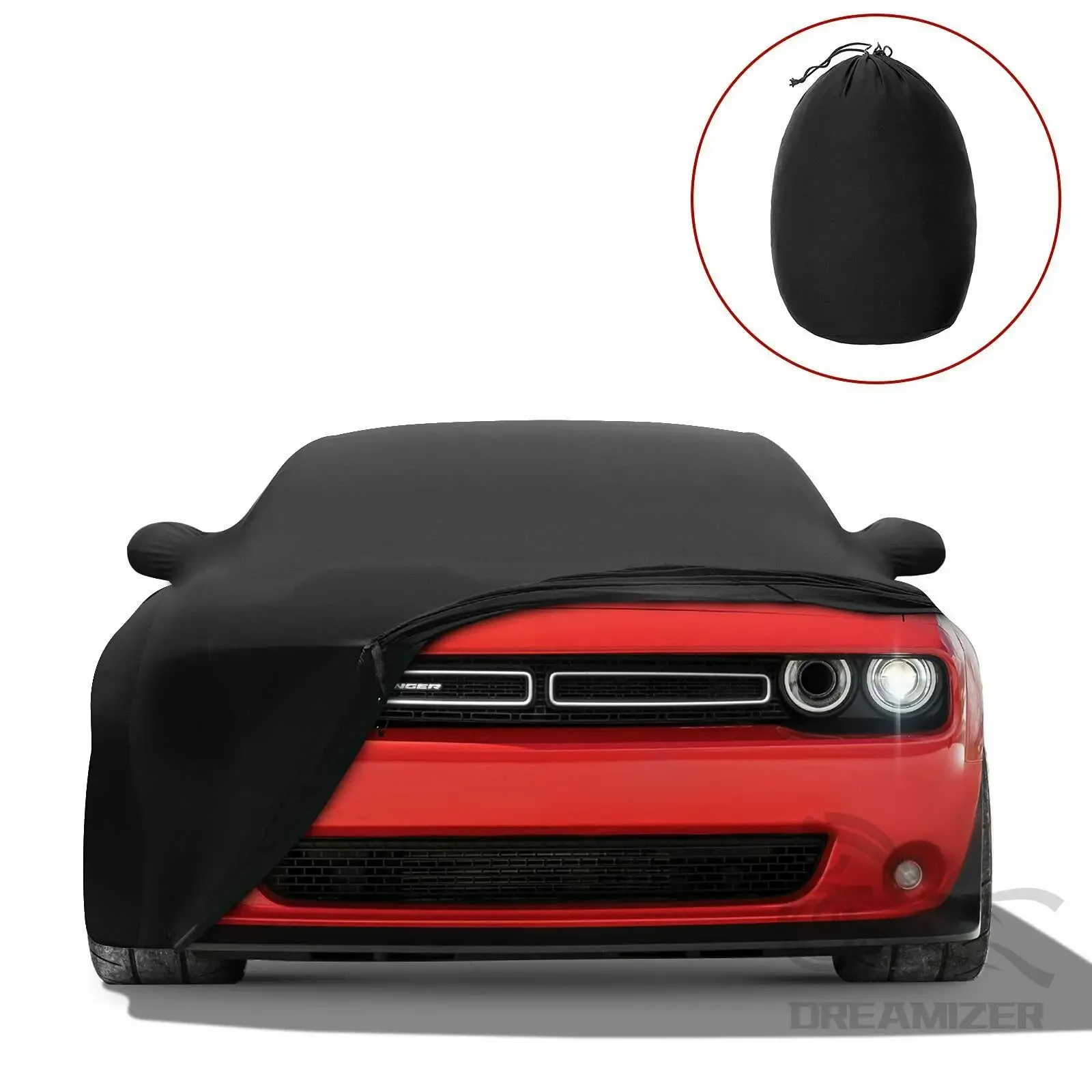 Car Full Cover Stretch Stain Dustproof Indoor Resistant UV Protection for Sports Car For Dodge Challenger Hellcat 2008-2022