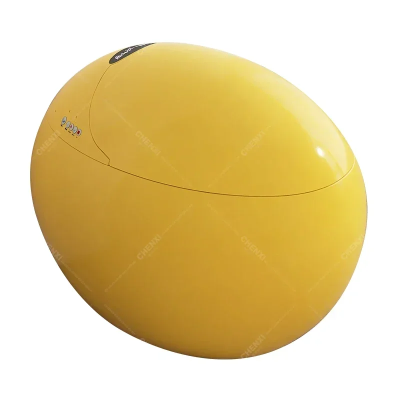 New Fashion Yellow Color Heating Cover Toilet Bowl Seat Ceramic Commode Automatic Bathroom Auto Flush Intelligent Toilet for