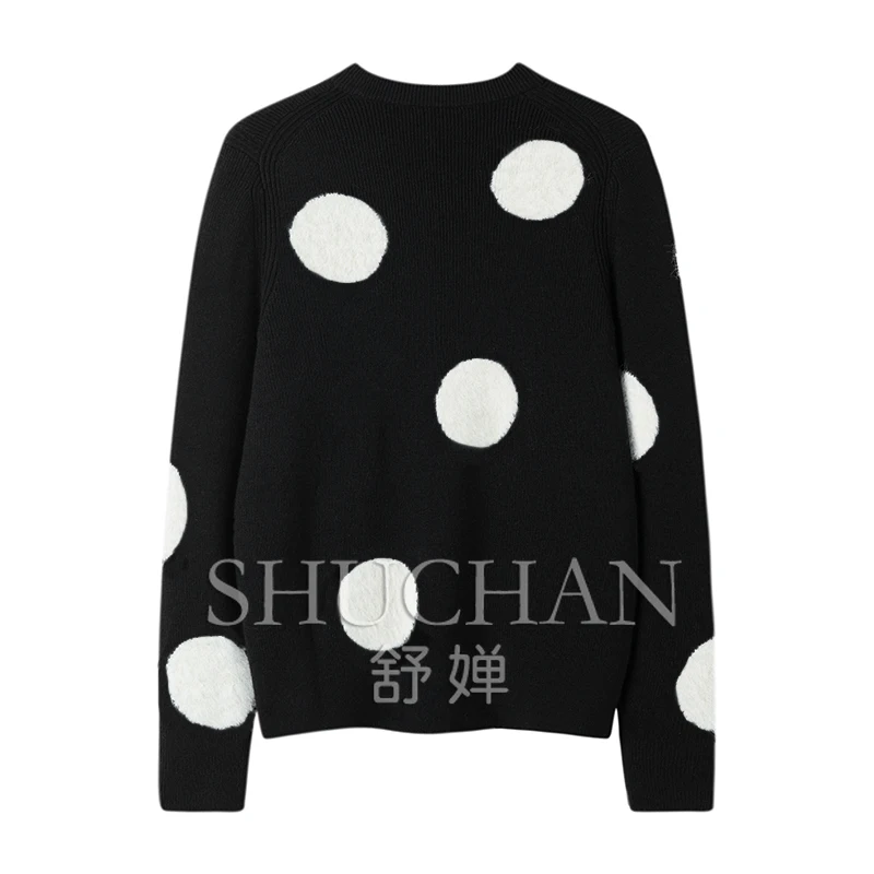 

dot 100% cashmere sueter mujer invierno long sleeve top sweater women blusa de frio feminina sweater mujer