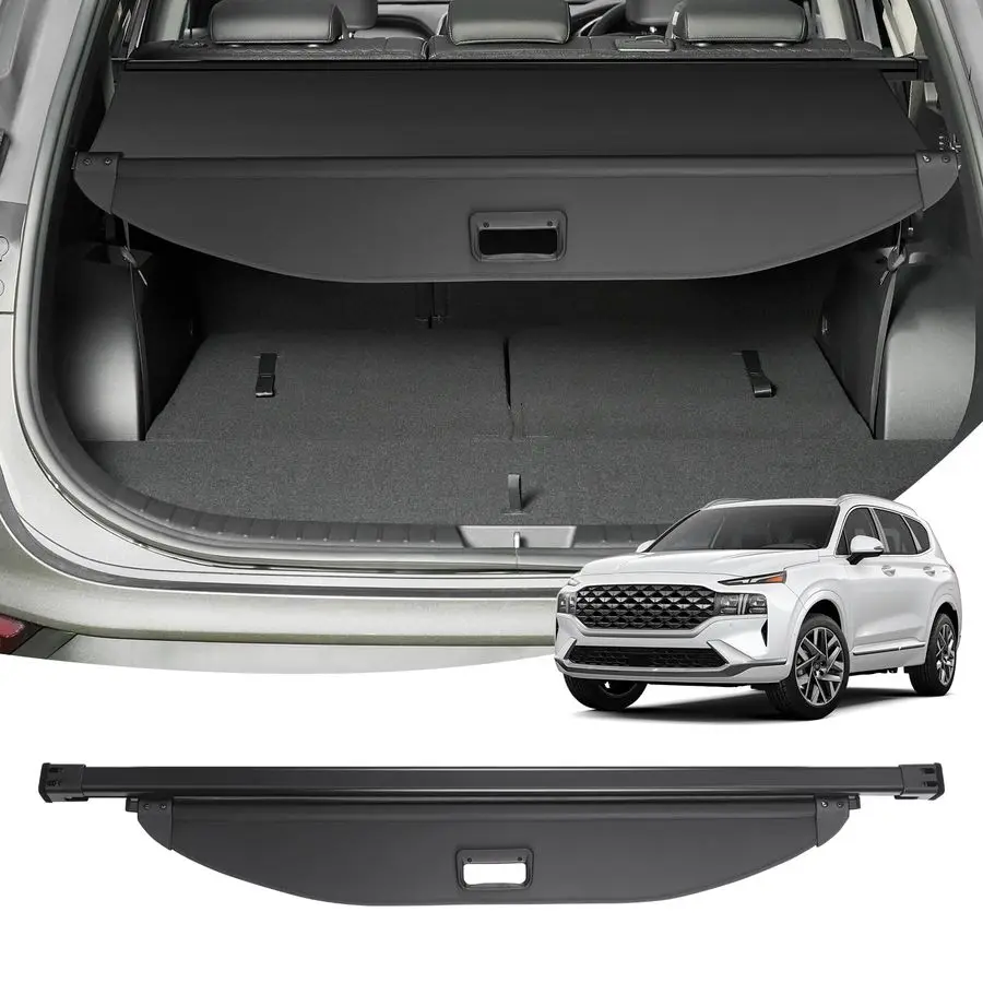 

Cargo Cover for 20192022 2023 Hyundai Santa Fe Accessories Trunk Cover Rear Trunk Shade Retractable Trunk Shield Shade Tonneau S