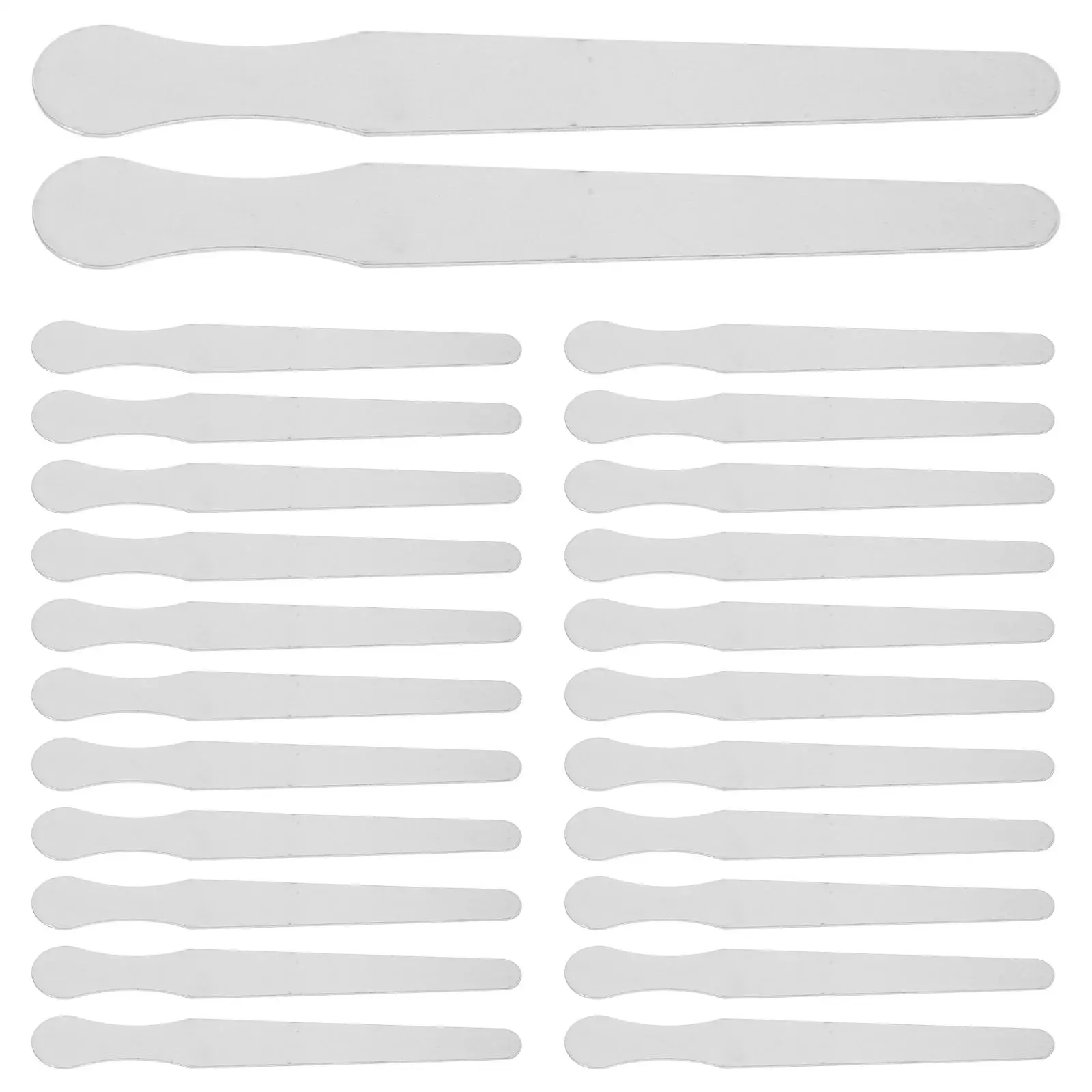 20PCS Stainless Steel Tongue Depressors Comfortable Use Clear View Oral Examination Kids Friendly Smooth Edges Prevent Hurt