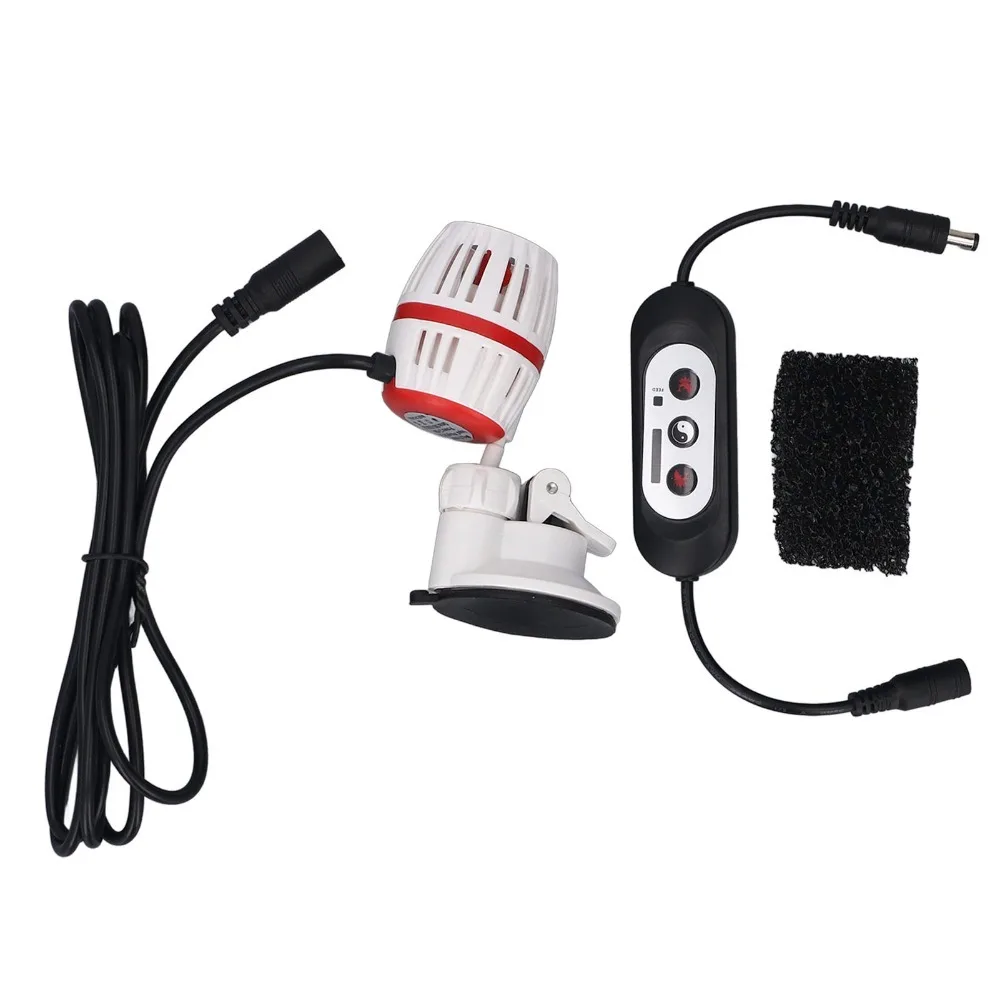 Aquarium Wave Maker Pump Create Water Movement 4 Gears Variable Frequency Fish Tank Circulation Pump Black