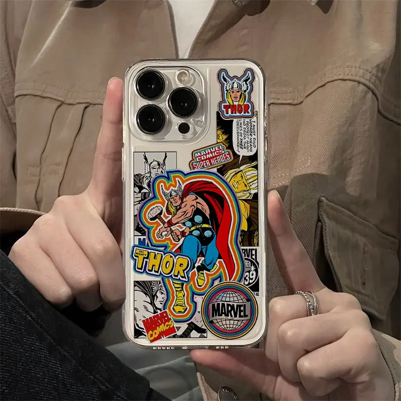 Marvels Spider Man funda de teléfono de superhéroe para Samsung S24, S23, S22, S21, S20, S10 FE, Note 20, 10 Plus, Ultra Lite, 5G, cubierta transparente, nueva