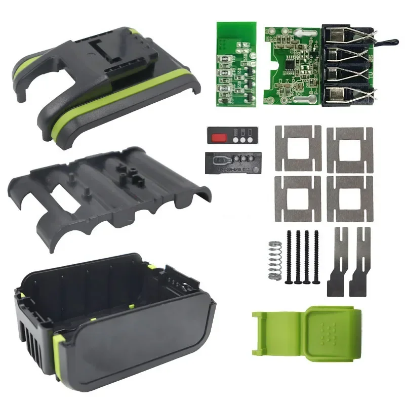 Imagem -02 - Li-ion Battery Case para Worx Sticker Pcb Charging Protection Circuit Board Label Acessórios Wa3550 4.2 ah 20v Wa3596 Wa3595