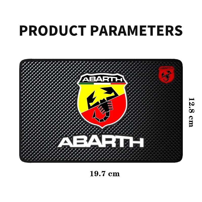 Car PVC Anti Slip Mat Phone Holder Automobiles Interior Dashboard Non-Slip For Abbas Abarth Punto 124/125/500 Stilo Ducato Car