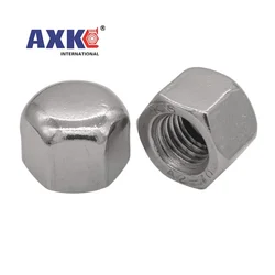 1/10pcs M3 M4 M5 M6 M8 M10 M12 M14 M16 304 A2-70 Stainless Steel Hex Hexagon Short Low Thin Cap Acorn Nut Cover Blind Nut DIN917