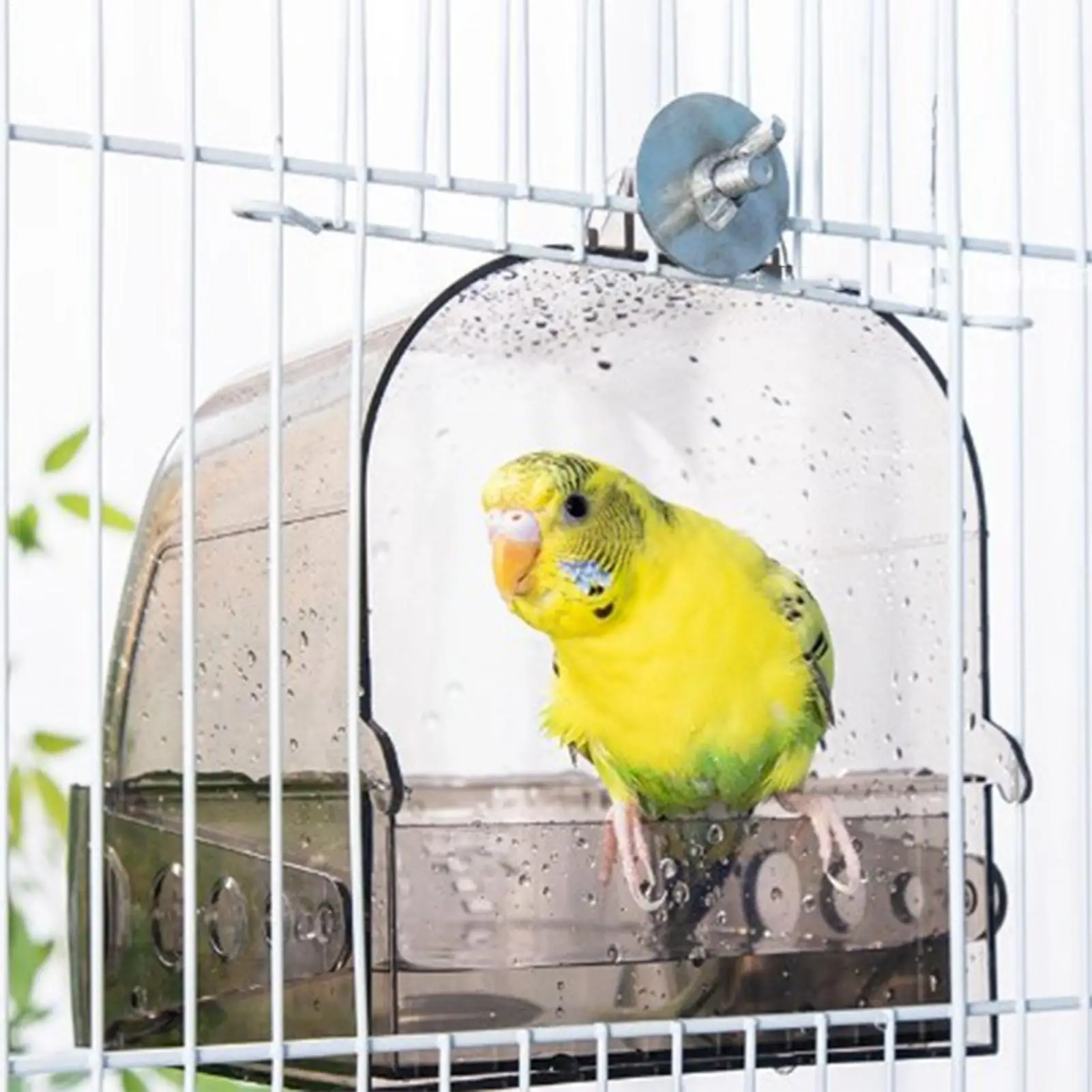Bird Cage Bath Hangable Detachable Portable Shower Bathtub Cockatiel Bird Bath Conure Tub For Cockatiel Conure Macaw Home Indoor view 2
