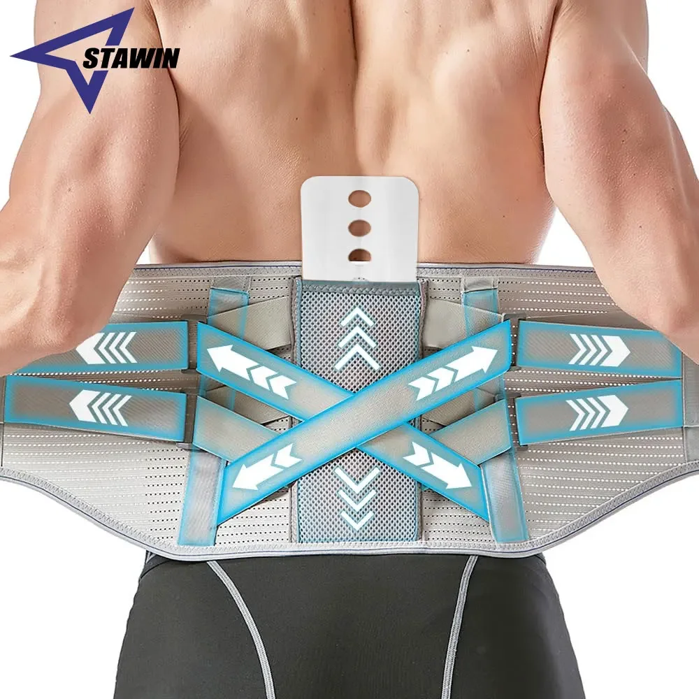 Lumbar Support Belt Adjustable Double Pull Back Breathable Medical Orthopedic Brace Spine Decompression Waist Traine Pain Relief