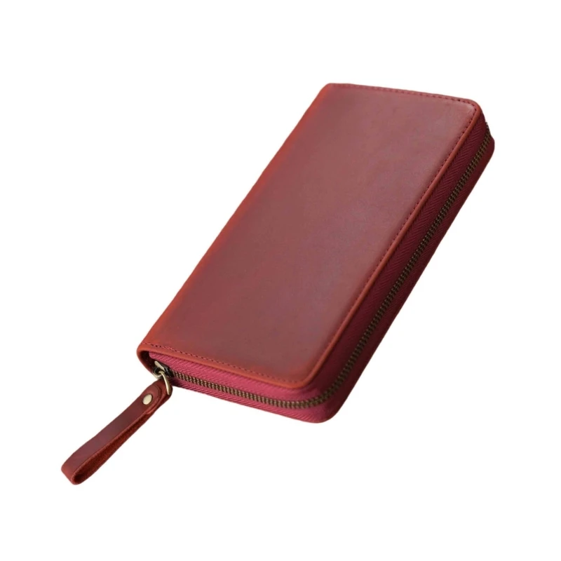 

Y2GD Notebook Leather Cover Zippered Leather Cover for 7.28x3.54Inch Field Notes