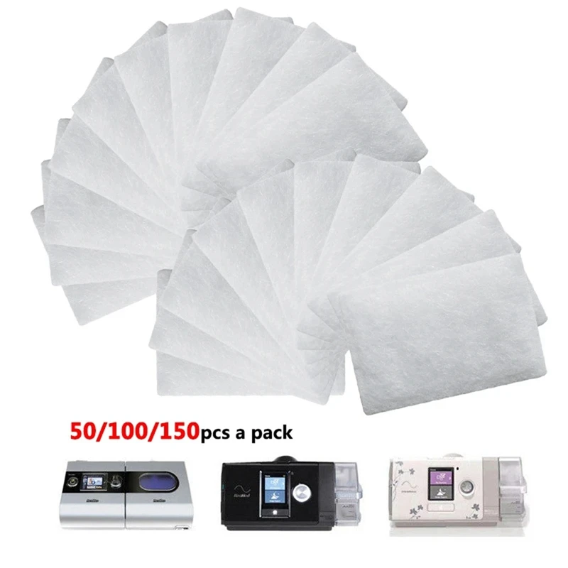 50Pcs Universal Replacement Filters Cotton Filter Sleep Snorer For Resmed Airsense 10 Aircurve10 S9 CPAP