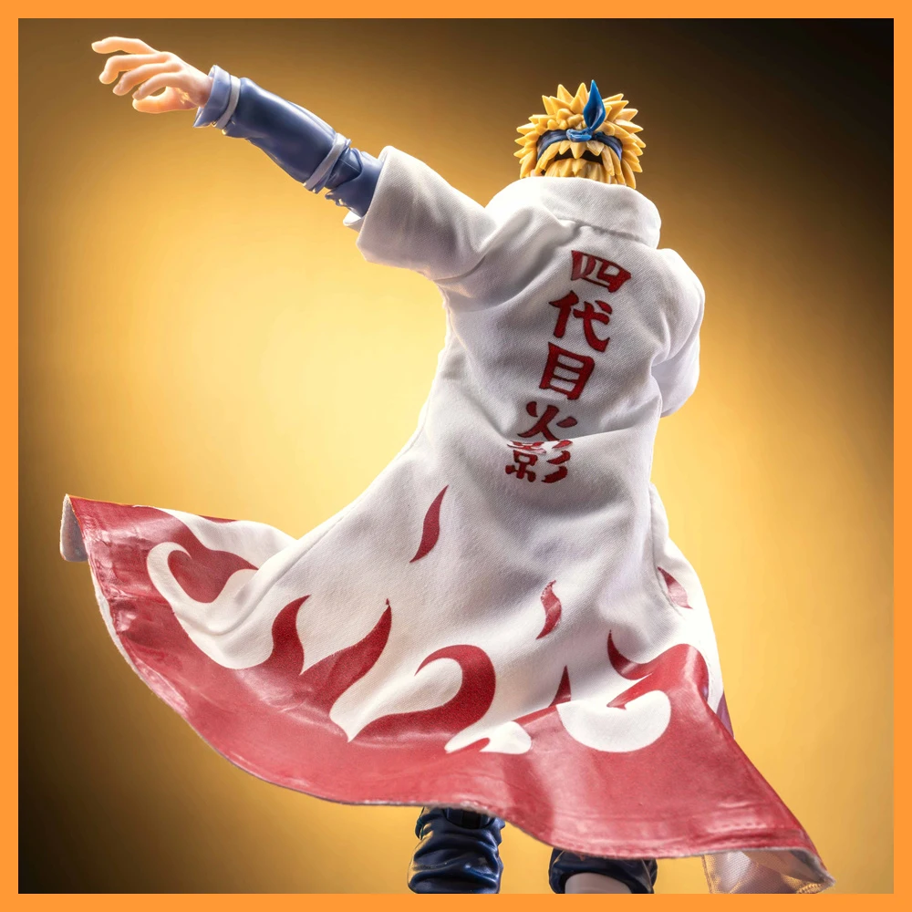 

[Высокое качество] SHF 2,0 Naruto Wave Fengshui Gate 4 поколение Naruto халат одежда тканевая накидка с железной проволокой модель