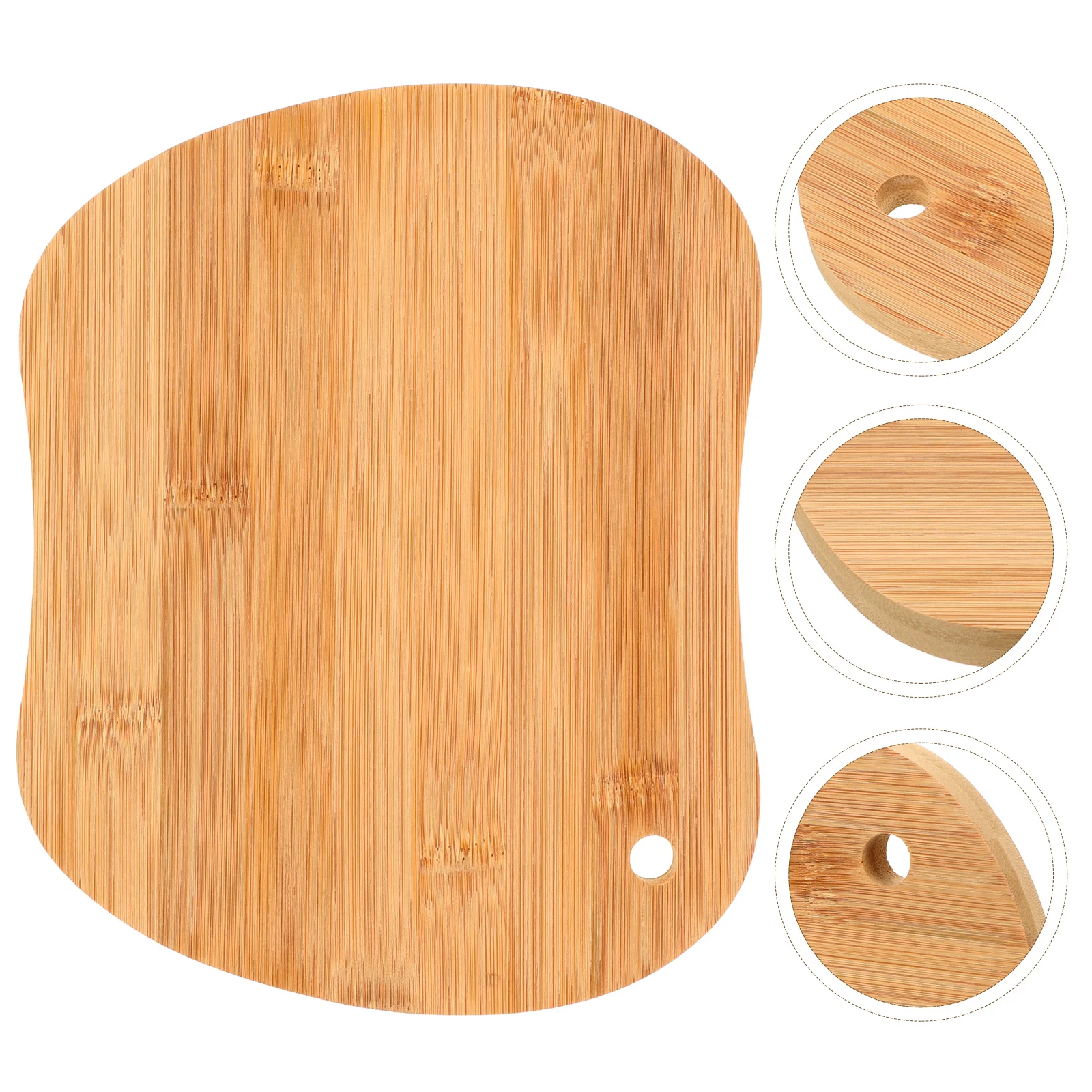 

Bamboo Cutting Board Wood Pizza Steak Holder Plain Serving Tray Charcuterie Boards Small Portable Food Wooden Meat Fruit Cheese