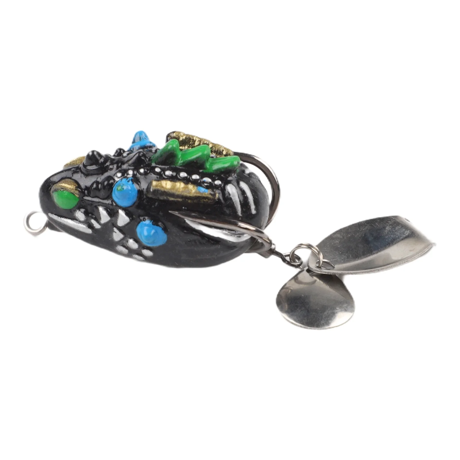 For Fishing For Baitcasting Vibrant Colors Double Blades Fishing Trip 6 Options A-F High Performance Frog Bait Fishing Lure