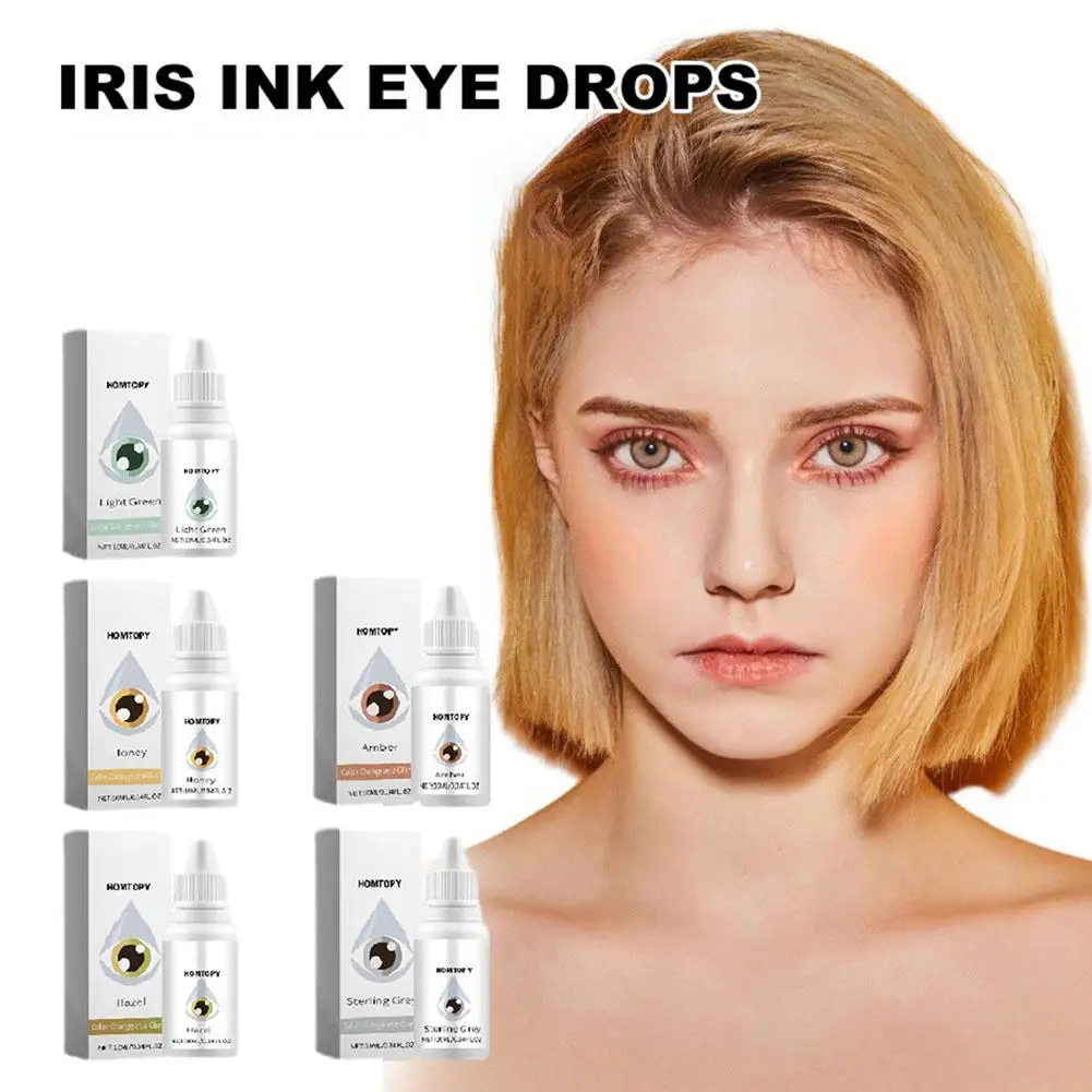 2PCS 5 Colors 10ml Eye Color Changing Drops Change Your Eye Color IrisInking And Moisturizing Eye Drops