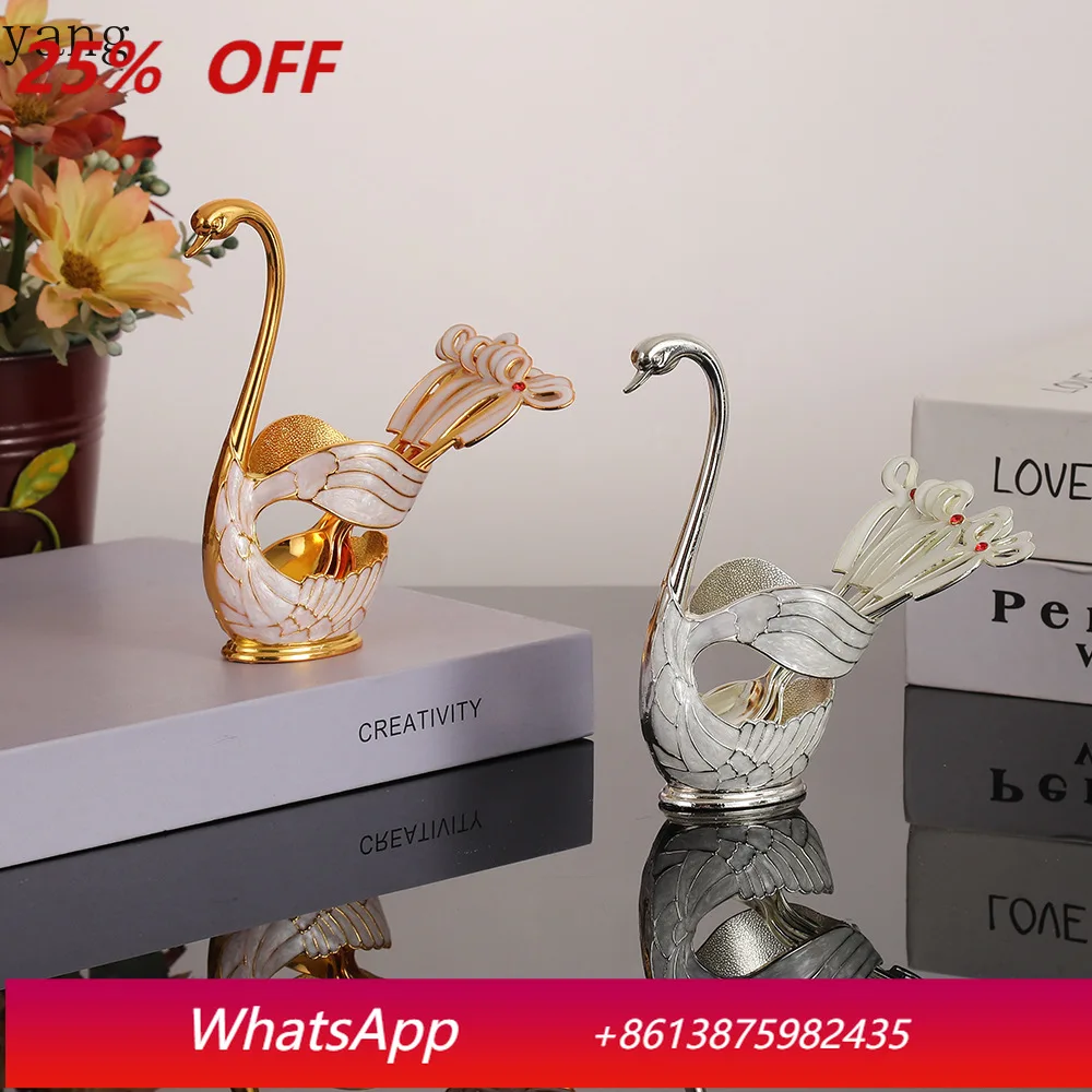 

CX Cygnus Alloy Creative Fruit Fork Tableware Seat Dining Table Coffee Spoon