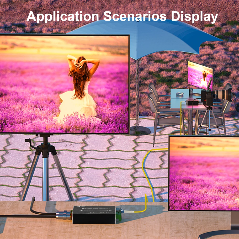 Mini Bidirectional HD/3G-SDI Fiber Extender SDI Over Fiber Converter Broadcast Level Fiber Transceiver Single Mode 20km