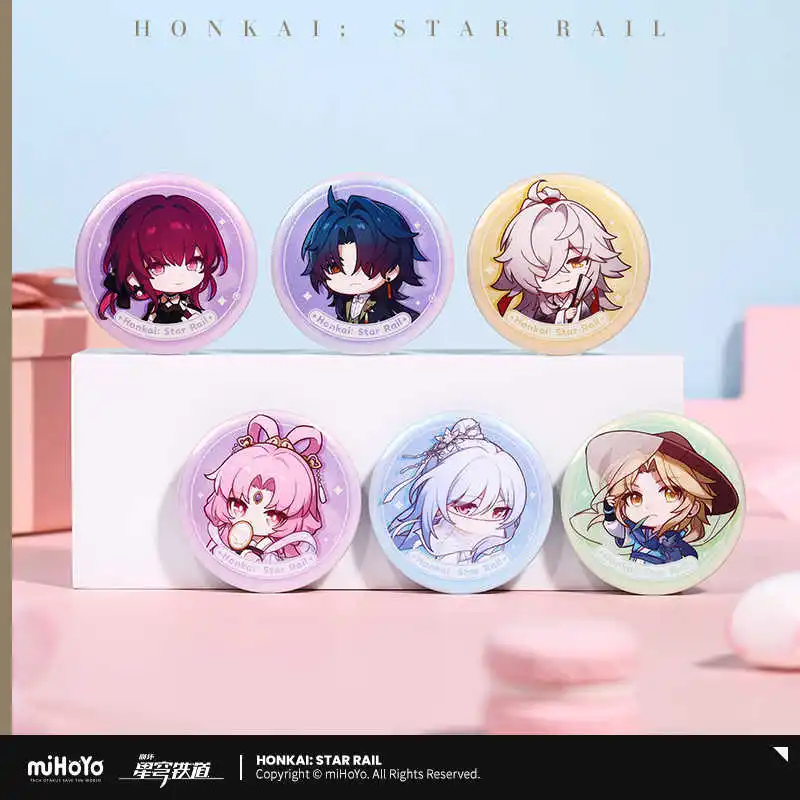 MiHoYo Official Honkai: Star Rail Aventurine Firefly Trailblazer Badge Button Brooch Pins Game Accessories Anime Toy For Kids Gi