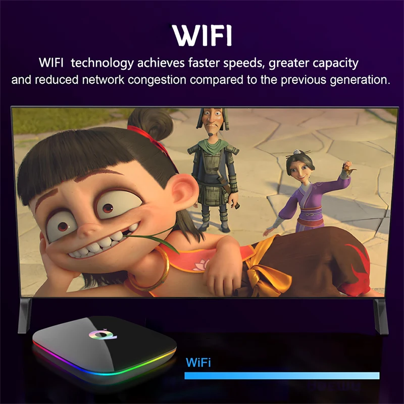Q TV Box Android 10 Allwinner H616 6K 2.4GWiFi Google Assistant Mendukung Streaming Media Player Set-top Box Multi Bahasa