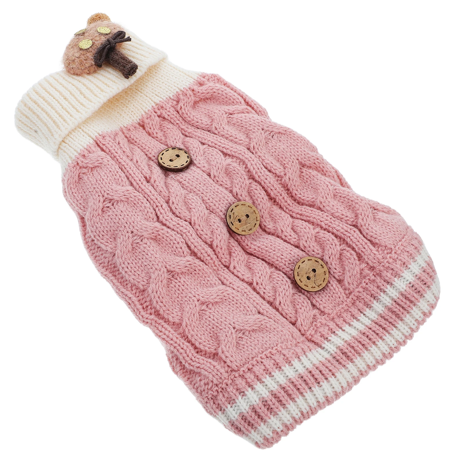 

Pet Warm Sweater Dog Clothes Winter Outdoor Apparel Holiday Puppy Fabric Cat Kitten Costume Adorable Sweater Warm Keeping Photo