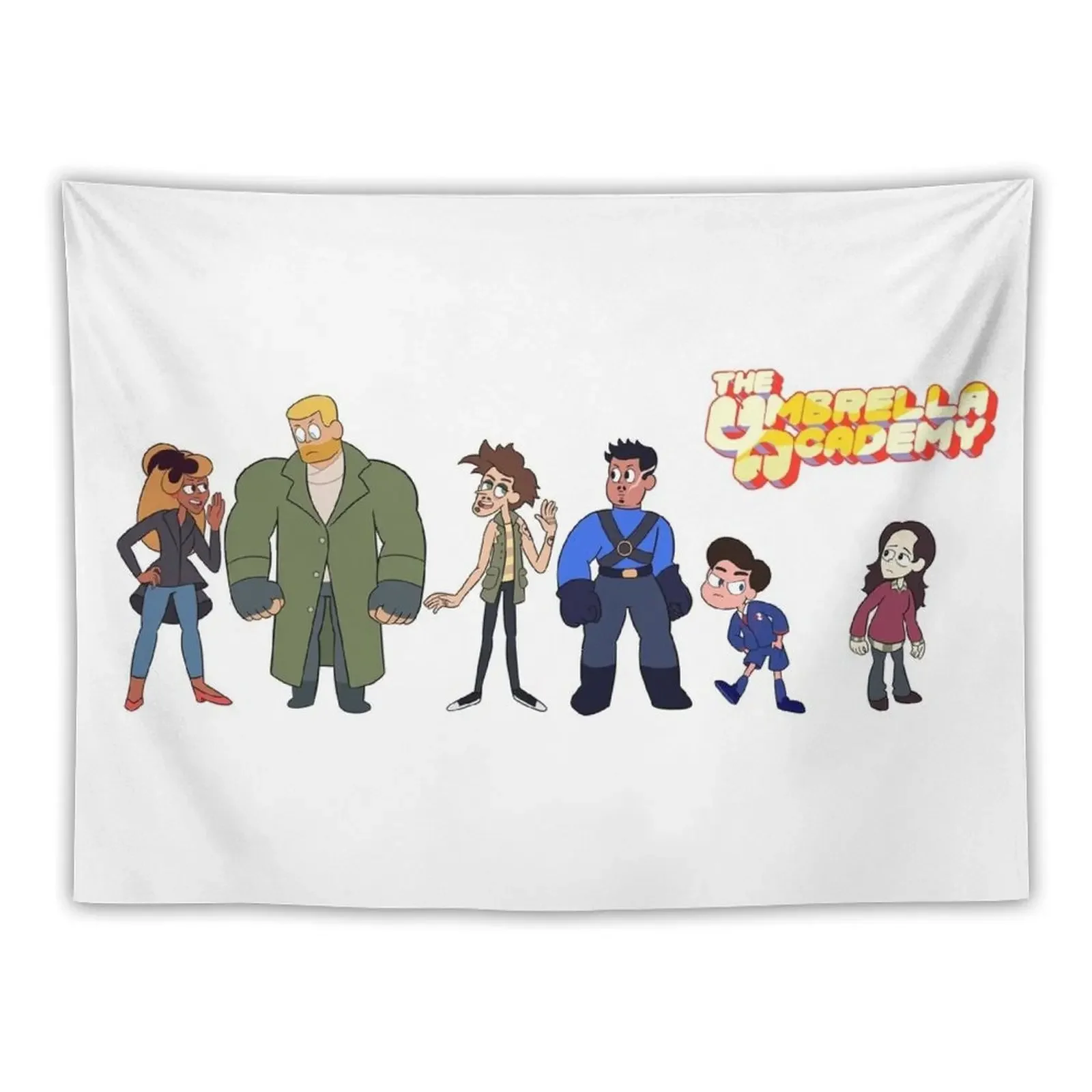 

Cartoon Hargreeves Siblings- Season 1 Tapestry Home Decorating Carpet On The Wall Things To Decorate The Room Tapestry