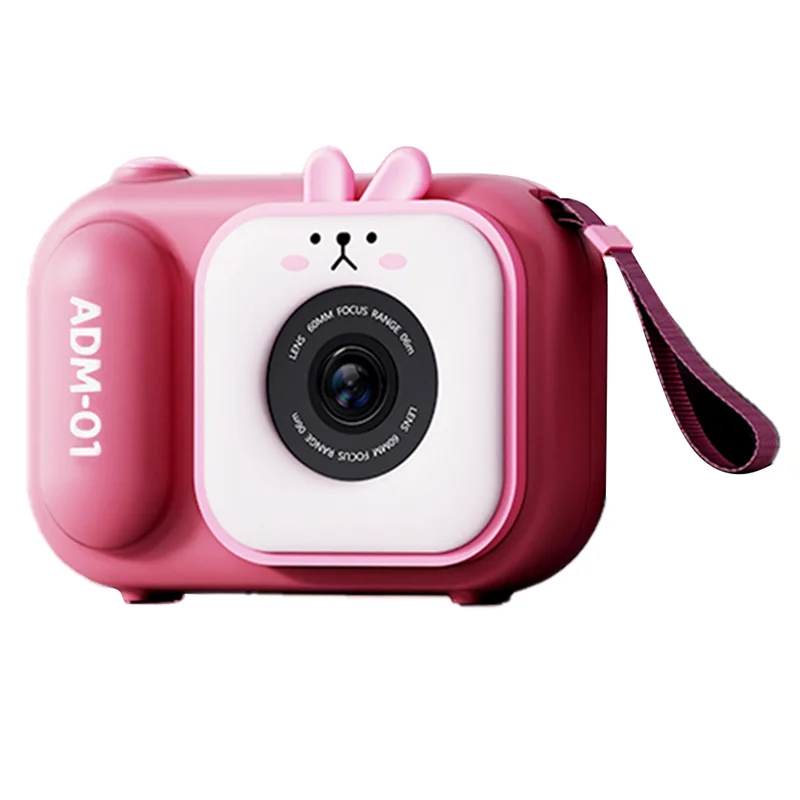 2MP 1080P Cartoon Cute Kids Camera Interest Development Video Camera for Children Birthday Gift Digital Camcorder(B)