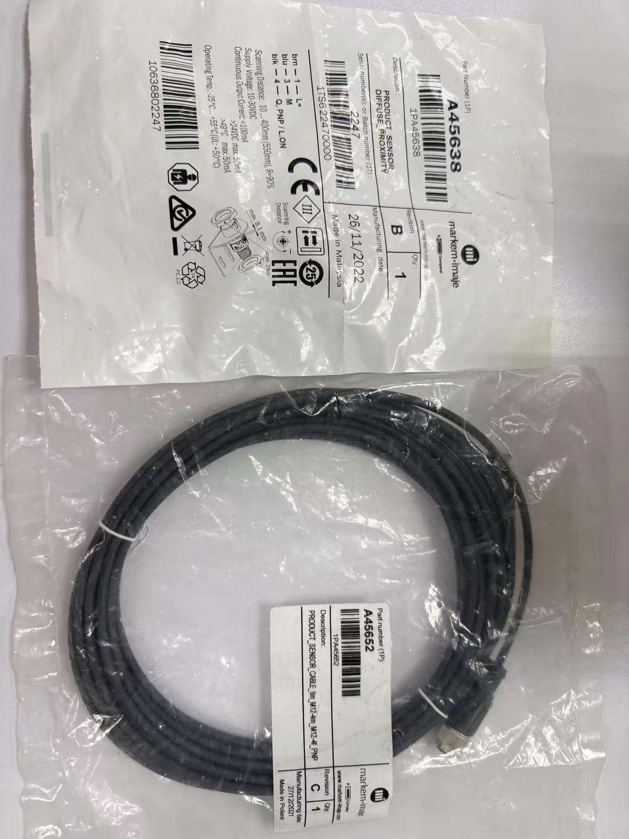 A45638 PRODUCT_SENSOR_DIFFUSE_PROXIMITY USE FOR IMAJE 9018 9028 9029 9020 9030 INKJET CODING PRINTER