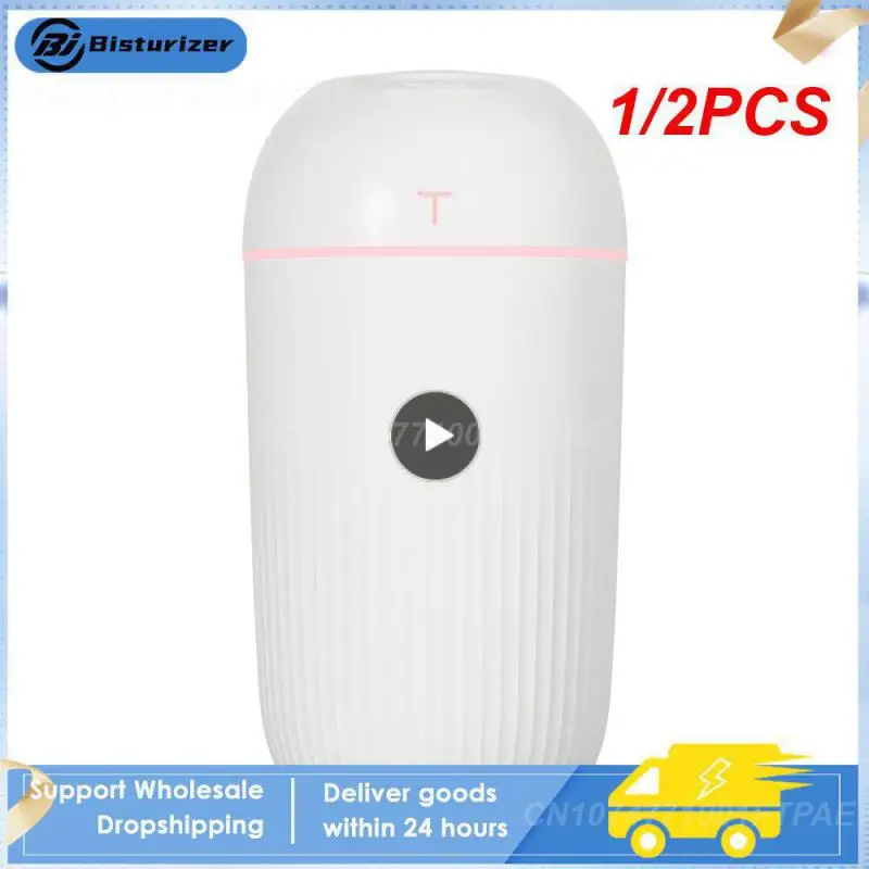 

1/2PCS Large Capacity Humidifier Household Bedroom Oil Air Aromatherapy 420ML Purification Sprayer Water Replenishing Instrument