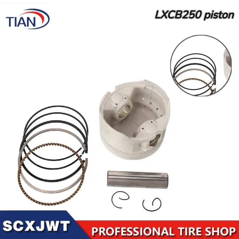 Motorcycle accessories CB250 water-cooled piston kit 70MM piston sleeve suitable for off-road vehicles ATV