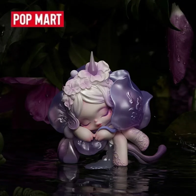 POPMART SKULLPANDA Petals In Four Acts Series Blind Box Guess Bag Mystery Box Toys Doll Anime Figure Desktop Ornaments Cute Gift