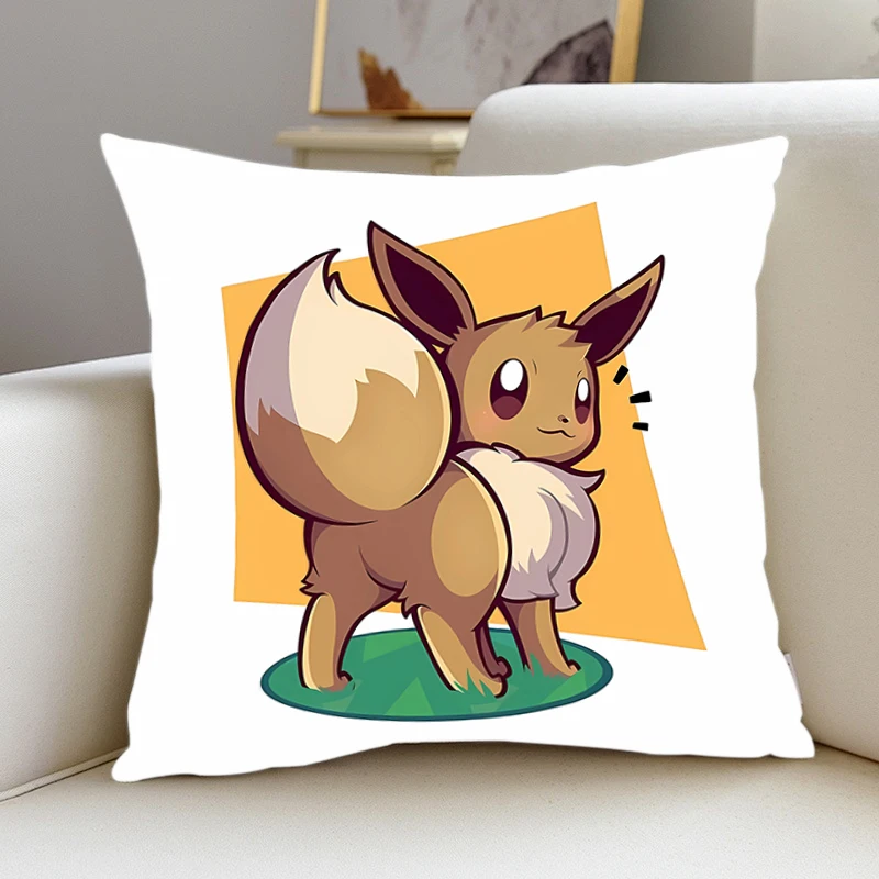 

Pillow Cover E-Eevee Birthday Wedding Gifts 50x50 Cushions Covers Dakimakura Throw Pillows iving room Pillowcase Home Decor