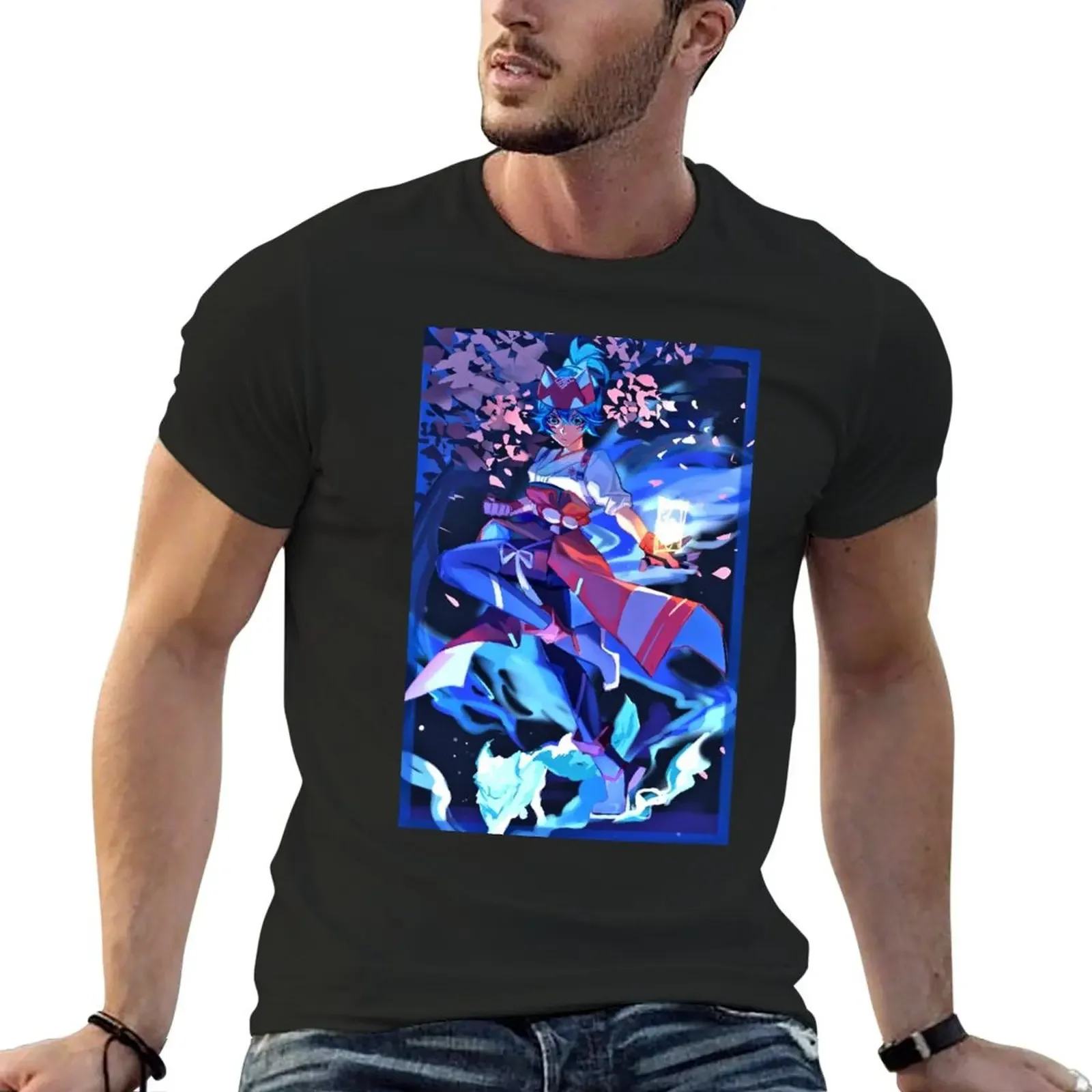 Kiriko Video Game Tshirt T-shirt oversizeds sublime cute tops blacks plain black t shirts men