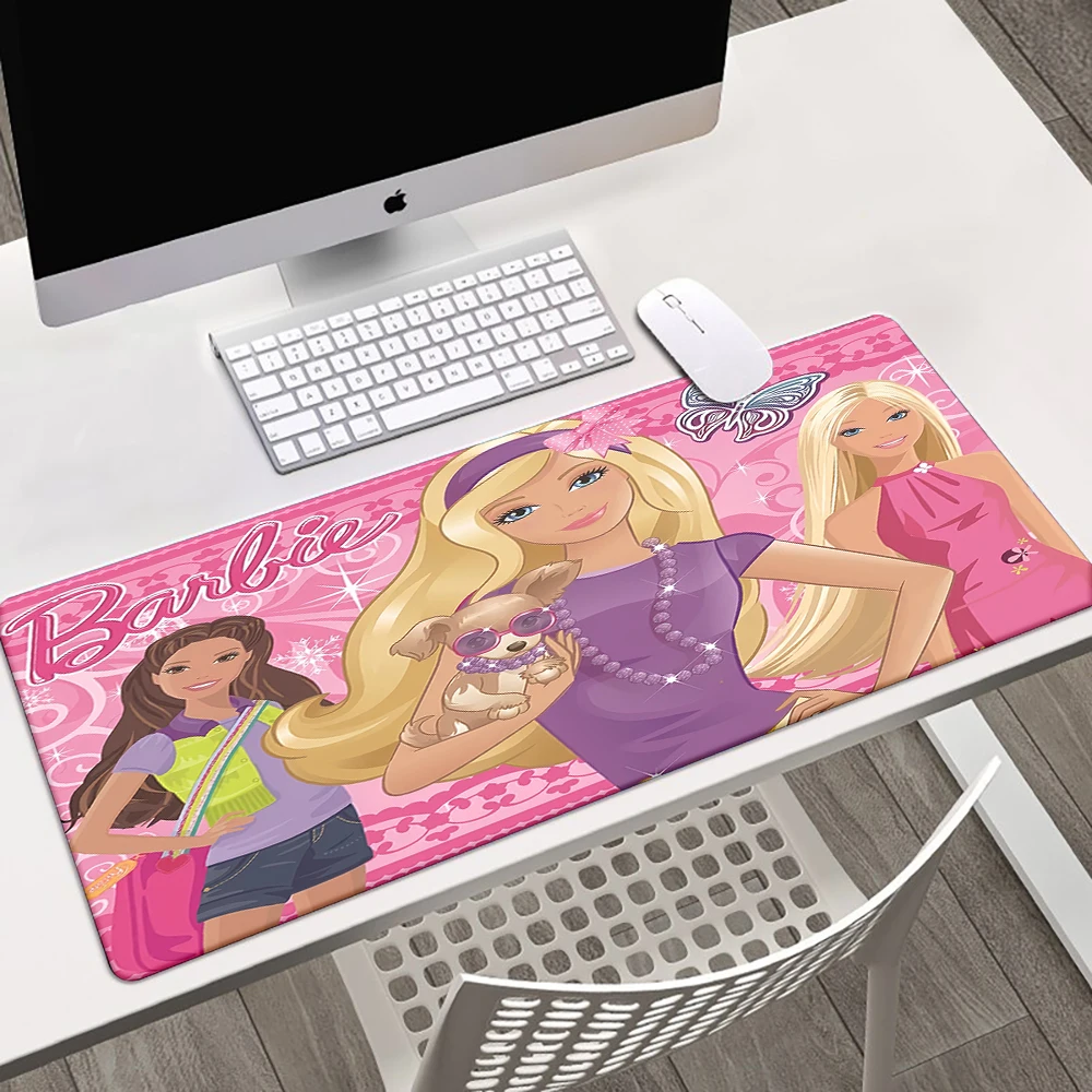 Large Mousepad XXL Barbie Mouse Pad Keyboard Gaming Accessories Mouse Mat Game Office Computer PC Gamer Laptop Desk Mat placemat