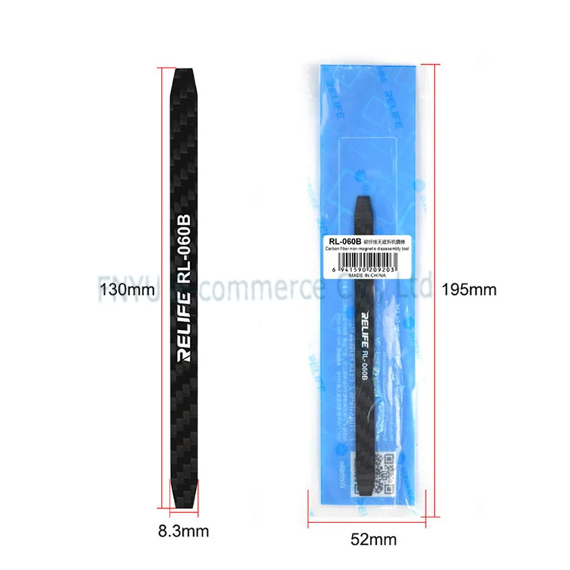 RELIFE-RL-060B Desmontagem Crowbar, Fibra De Carbono, Não-magnético, Anti-estático, Desmontagem Ferramenta para o Telefone Móvel, Laptop, Camera Repair