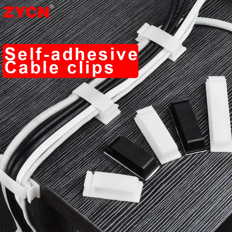 10pcs auto-adesivo cabo organizador clipes de fio titular braçadeira gestão carro gps dados cabo decorativo winder manager 3m cola