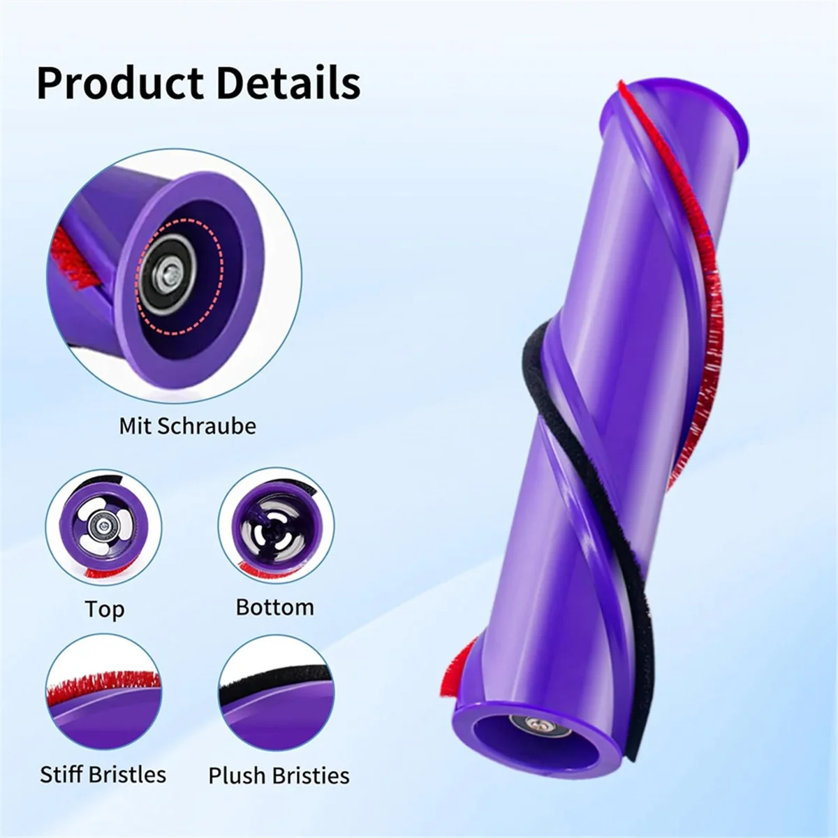 แปรงลูกกลิ้งสําหรับ Dyson V10 Absolute V10 Animal V10 Total Clean + เครื่องดูดฝุ่นไร้สายอะไหล่ 969569 -01