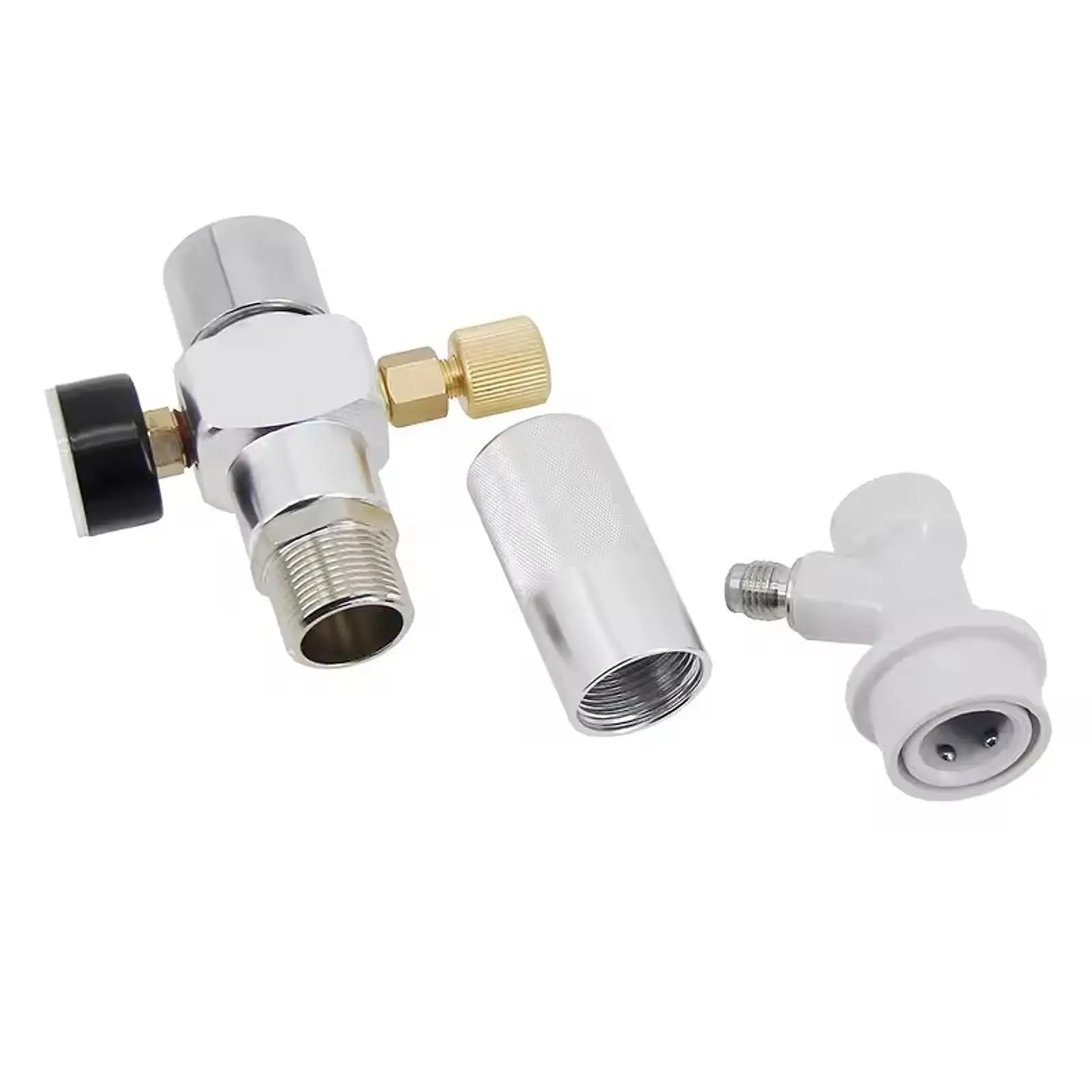 

Мини-регулятор давления для кофе и пива с быстросъемным шаровым фитингом