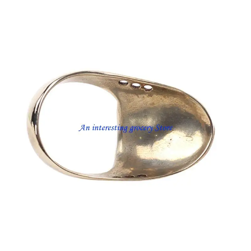 

652D Thumb Ring Traditional Brass Finger Tab Handmade Finger Protector Thumb Ring