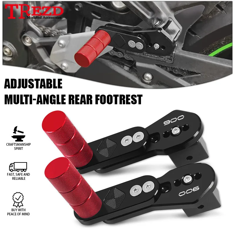 

Newlest For Z900 17-24 Z900SE 23-24 Z900RS CAFE 18-24 Motorcycle Rear Passenger Footrests Multi Angle Telescopic Footpegs Pedals